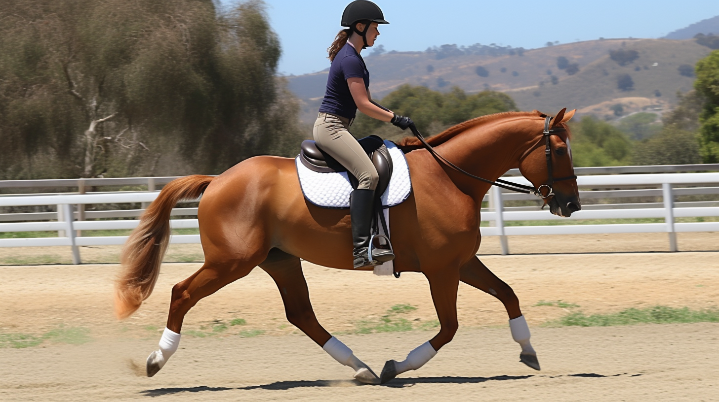 Quelle jambe reculer pour partir au galop 